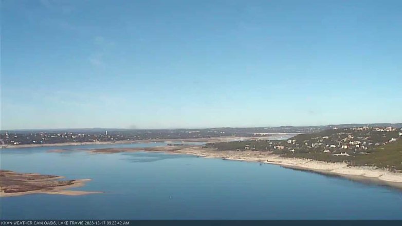 Lake Travis webcam, December 17, 2023 9:25 AM CT