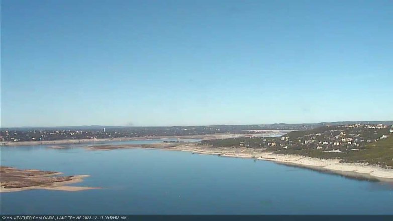 Lake Travis webcam, December 17, 2023 10:00 AM CT