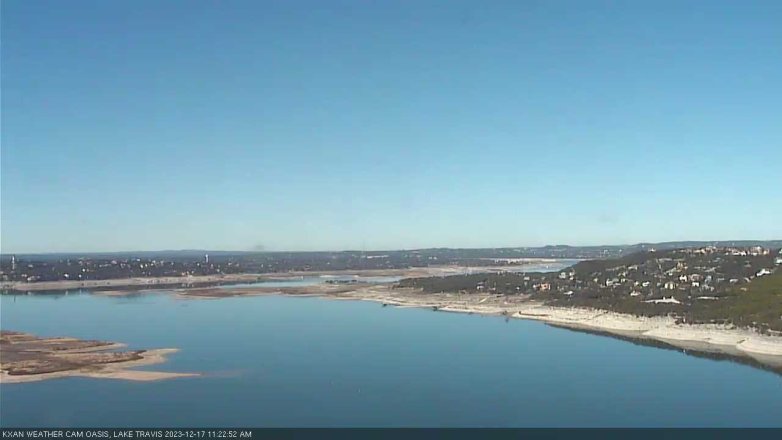 Lake Travis webcam, December 17, 2023 11:25 AM CT