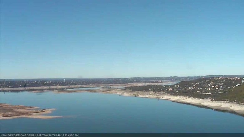 Lake Travis webcam, December 17, 2023 11:45 AM CT