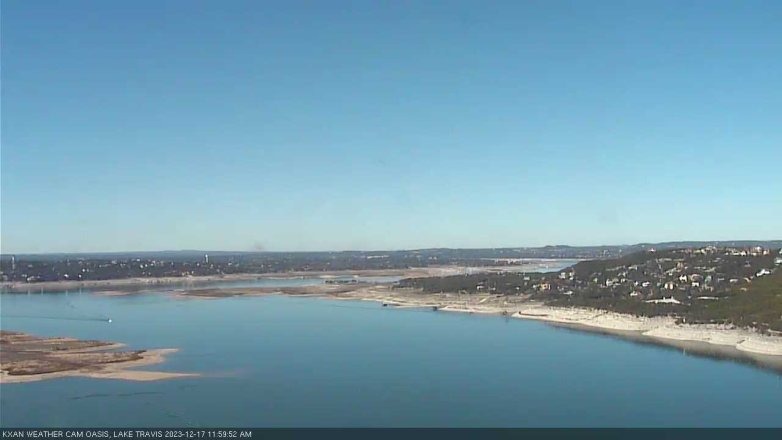Lake Travis webcam, December 17, 2023 12:00 PM CT