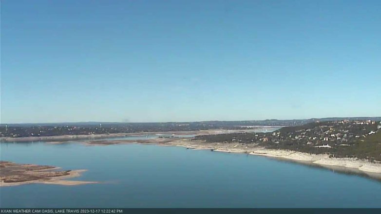 Lake Travis webcam, December 17, 2023 12:25 PM CT