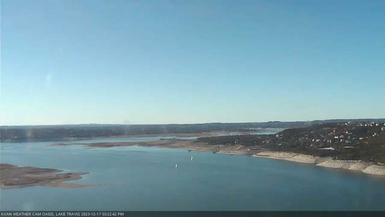 Lake Travis webcam, December 17, 2023 3:25 PM CT