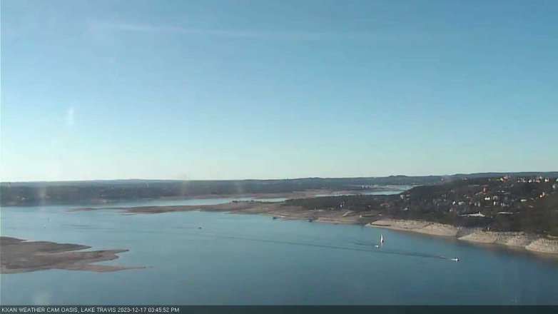 Lake Travis webcam, December 17, 2023 3:45 PM CT