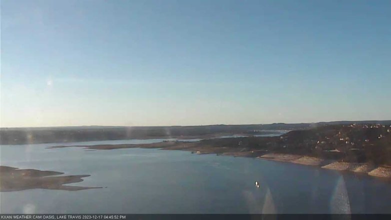 Lake Travis webcam, December 17, 2023 4:45 PM CT