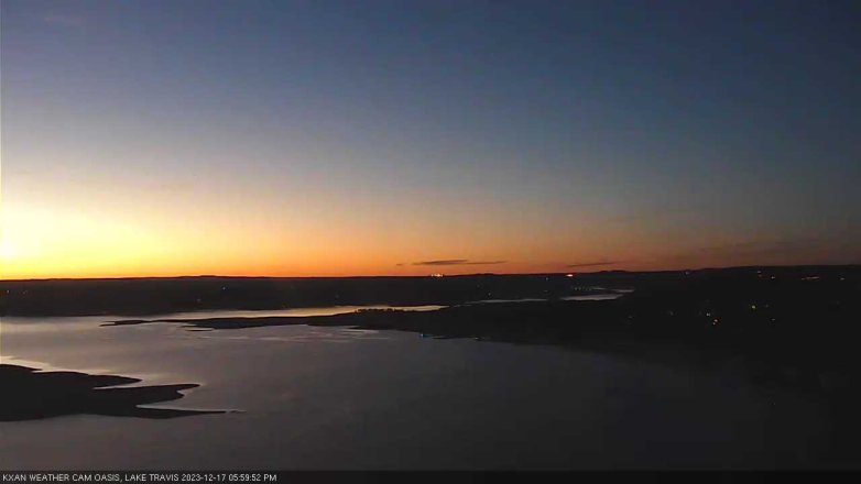 Lake Travis webcam, December 17, 2023 6:00 PM CT