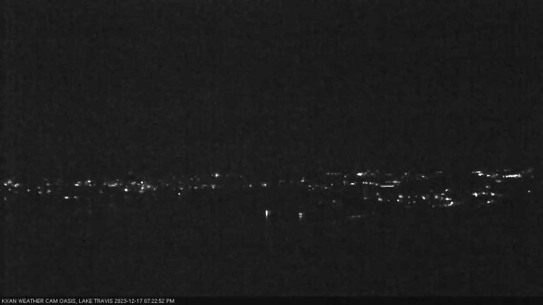Lake Travis webcam, December 17, 2023 7:25 PM CT