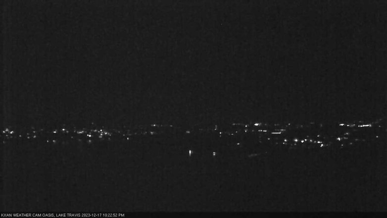 Lake Travis webcam, December 17, 2023 10:25 PM CT