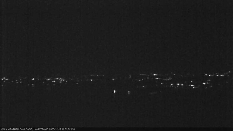Lake Travis webcam, December 17, 2023 11:00 PM CT