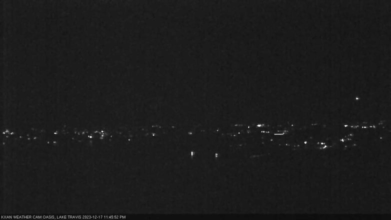 Lake Travis webcam, December 17, 2023 11:45 PM CT