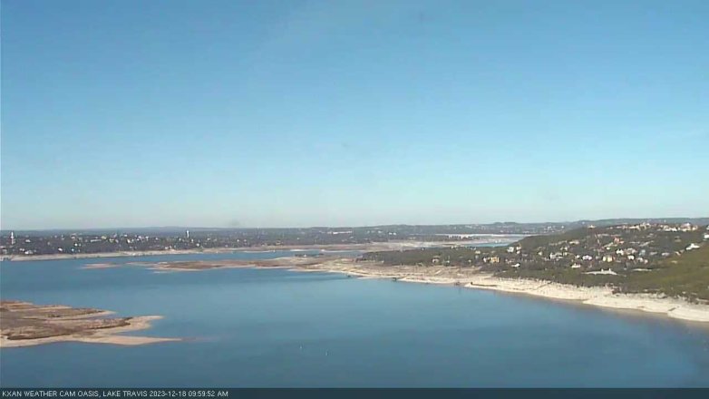 Lake Travis webcam, December 18, 2023 10:00 AM CT