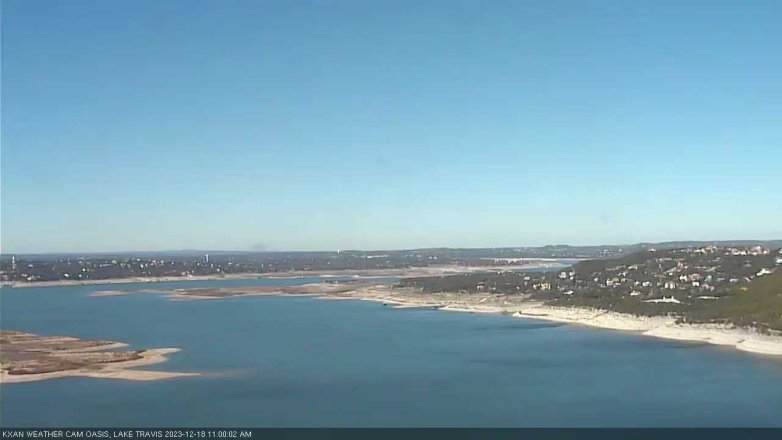 Lake Travis webcam, December 18, 2023 11:00 AM CT