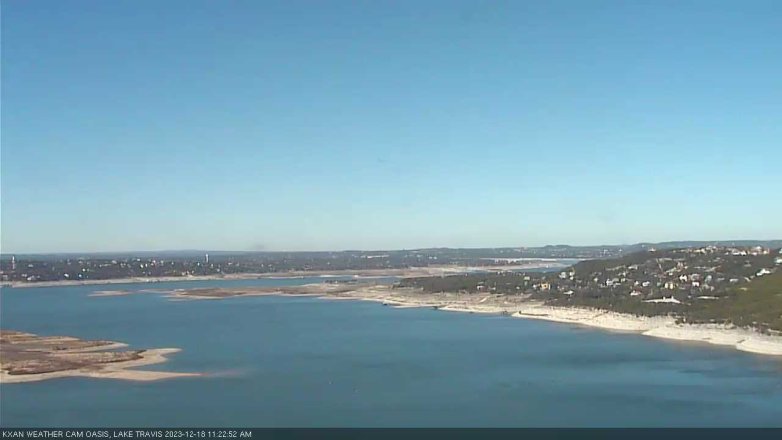 Lake Travis webcam, December 18, 2023 11:25 AM CT