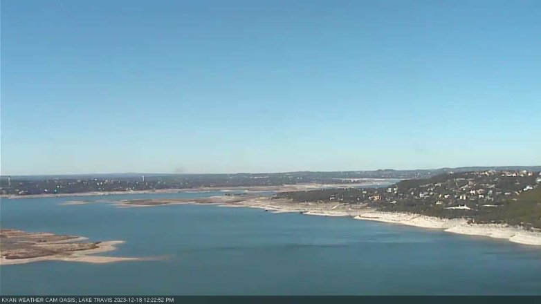 Lake Travis webcam, December 18, 2023 12:25 PM CT