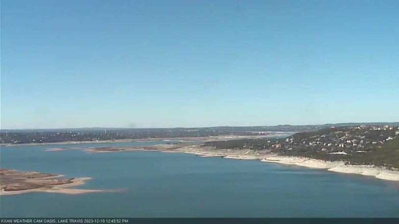 Lake Travis webcam, December 18, 2023 12:45 PM CT