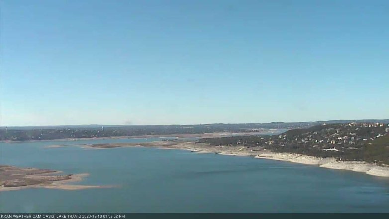 Lake Travis webcam, December 18, 2023 2:00 PM CT