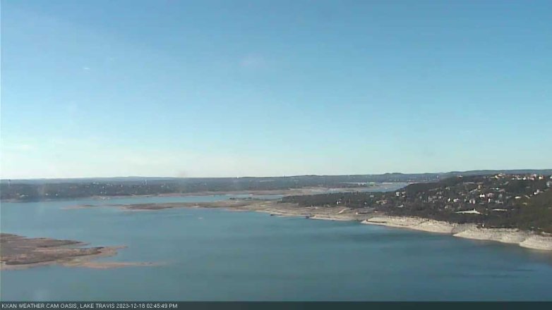 Lake Travis webcam, December 18, 2023 2:45 PM CT