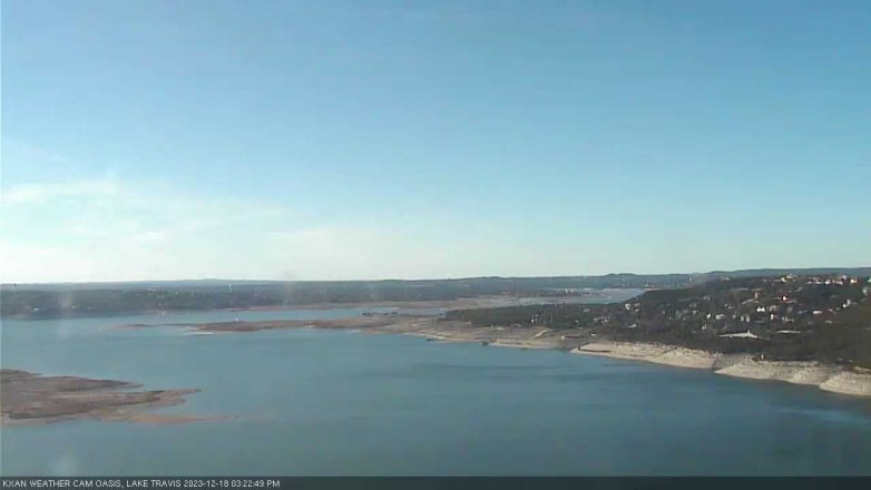 Lake Travis webcam, December 18, 2023 3:25 PM CT