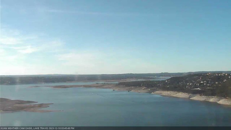 Lake Travis webcam, December 18, 2023 3:45 PM CT