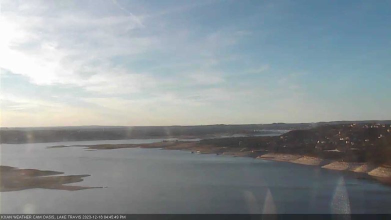 Lake Travis webcam, December 18, 2023 4:45 PM CT