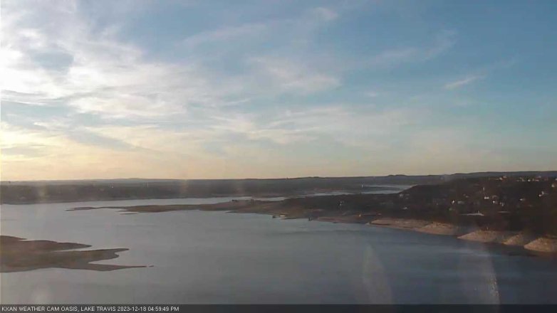Lake Travis webcam, December 18, 2023 5:00 PM CT