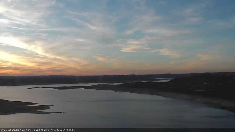 Lake Travis webcam, December 18, 2023 5:25 PM CT
