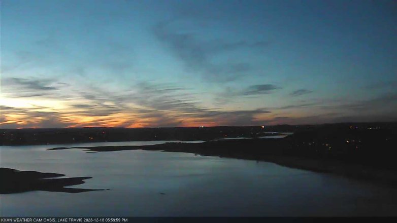 Lake Travis webcam, December 18, 2023 6:00 PM CT