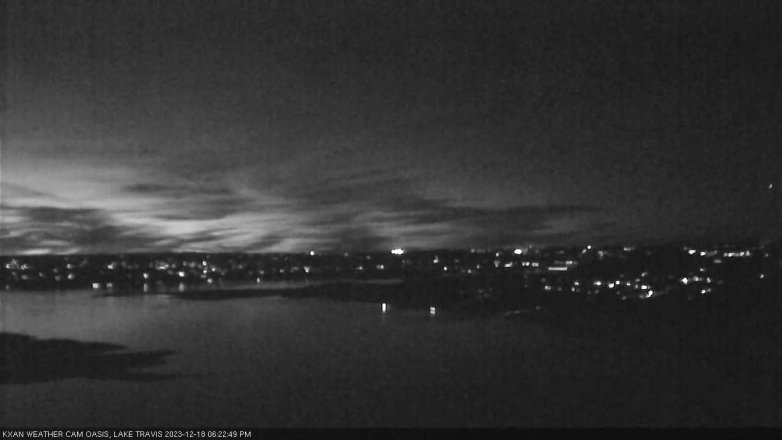 Lake Travis webcam, December 18, 2023 6:25 PM CT