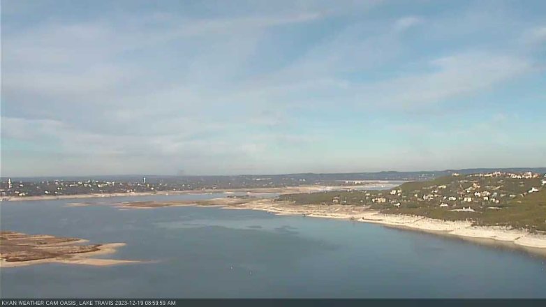 Lake Travis webcam, December 19, 2023 9:00 AM CT