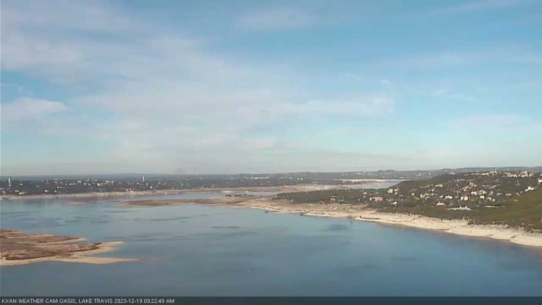 Lake Travis webcam, December 19, 2023 9:25 AM CT