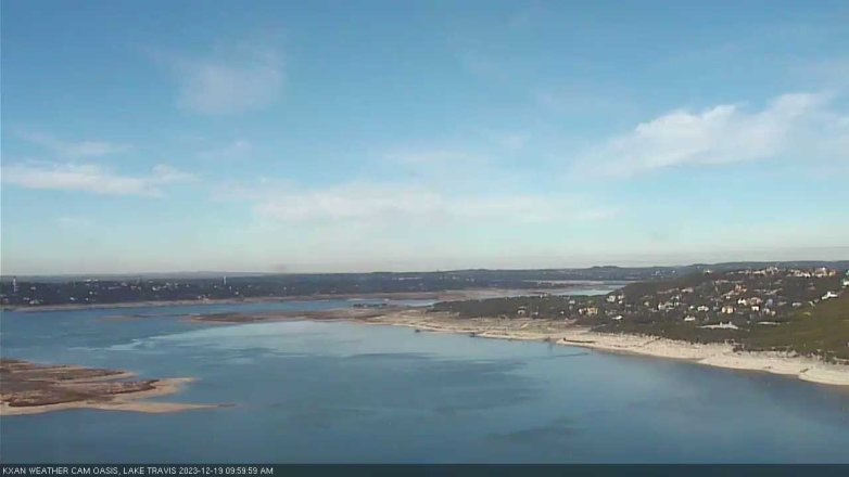 Lake Travis webcam, December 19, 2023 10:00 AM CT