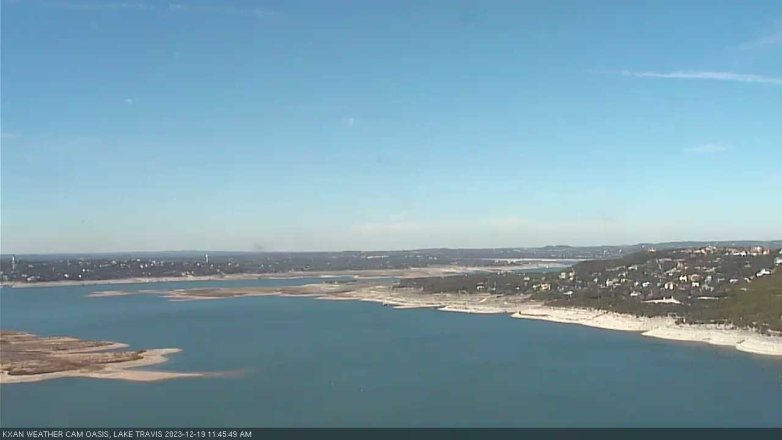 Lake Travis webcam, December 19, 2023 11:45 AM CT