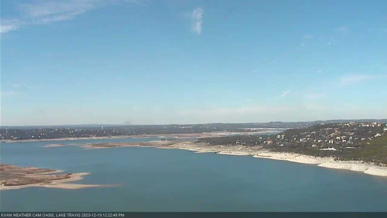 Lake Travis webcam, December 19, 2023 12:25 PM CT
