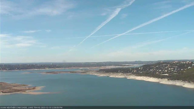 Lake Travis webcam, December 19, 2023 1:00 PM CT