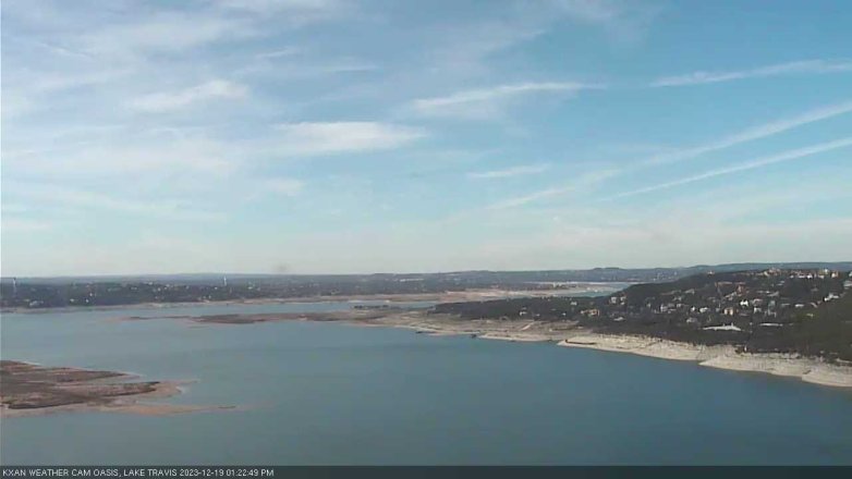 Lake Travis webcam, December 19, 2023 1:25 PM CT