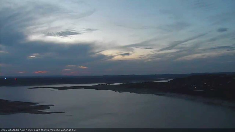 Lake Travis webcam, December 19, 2023 5:45 PM CT