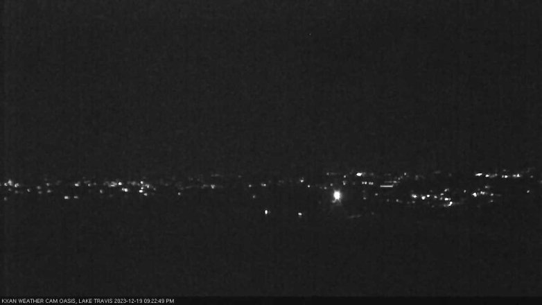 Lake Travis webcam, December 19, 2023 9:25 PM CT