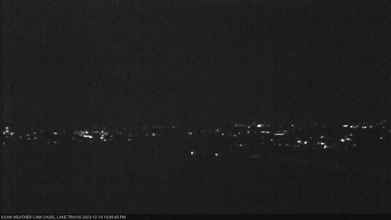 Lake Travis webcam, December 19, 2023 10:45 PM CT