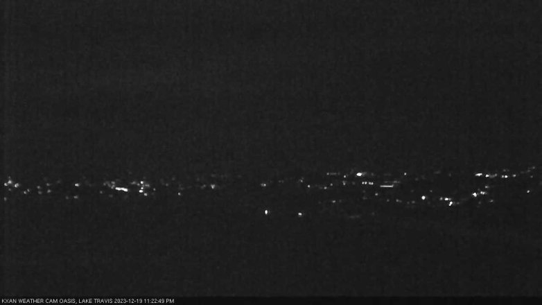 Lake Travis webcam, December 19, 2023 11:25 PM CT