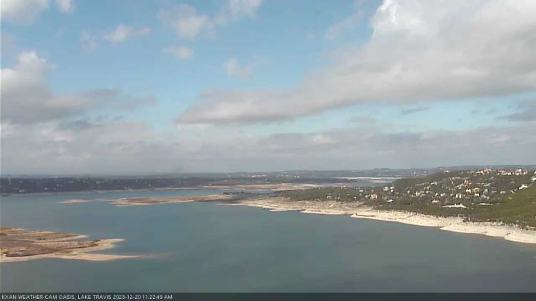 Lake Travis webcam, December 20, 2023 11:25 AM CT
