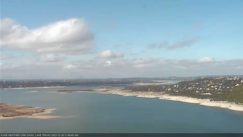 Lake Travis webcam, December 20, 2023 11:45 AM CT