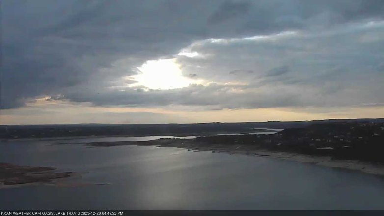 Lake Travis webcam, December 20, 2023 4:45 PM CT