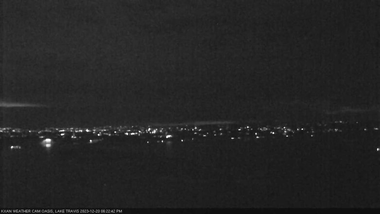 Lake Travis webcam, December 20, 2023 6:25 PM CT