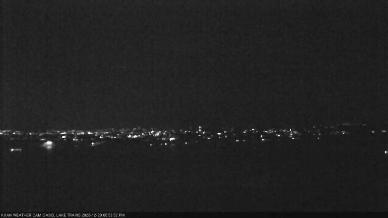 Lake Travis webcam, December 20, 2023 7:00 PM CT