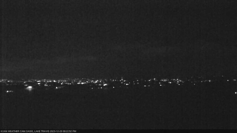 Lake Travis webcam, December 20, 2023 8:25 PM CT