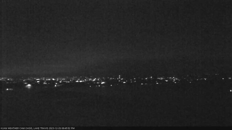 Lake Travis webcam, December 20, 2023 8:45 PM CT