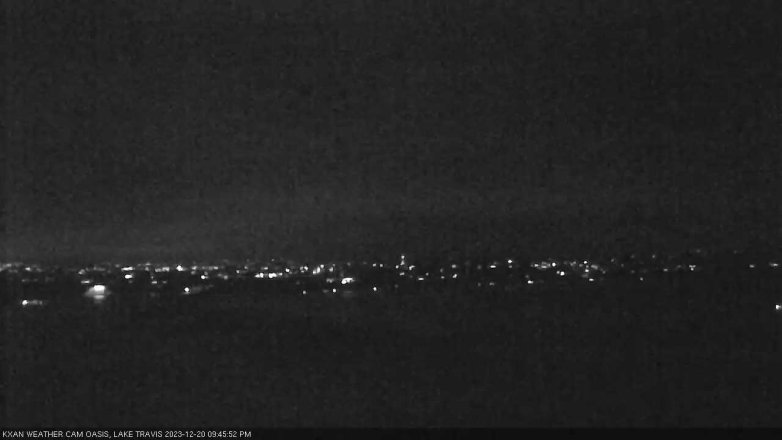 Lake Travis webcam, December 20, 2023 9:45 PM CT