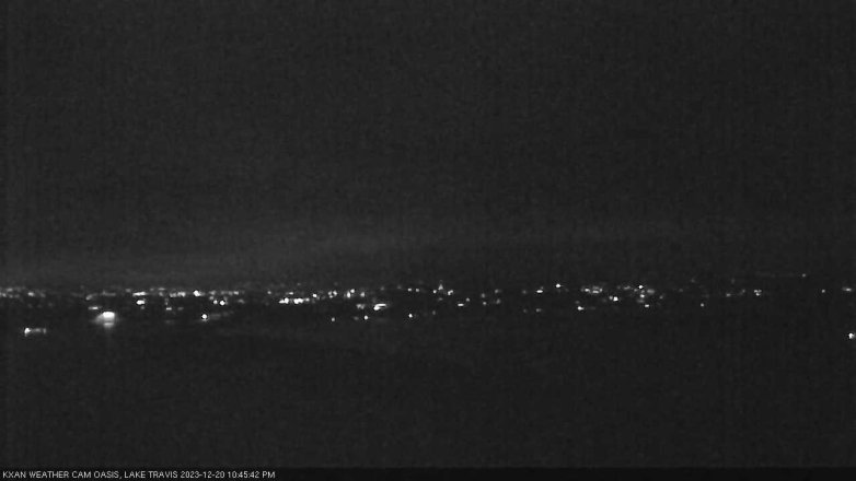 Lake Travis webcam, December 20, 2023 10:45 PM CT