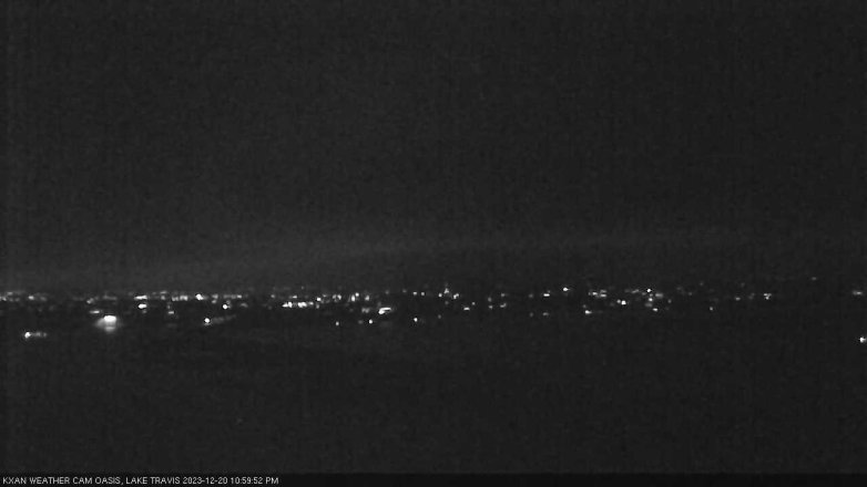 Lake Travis webcam, December 20, 2023 11:00 PM CT