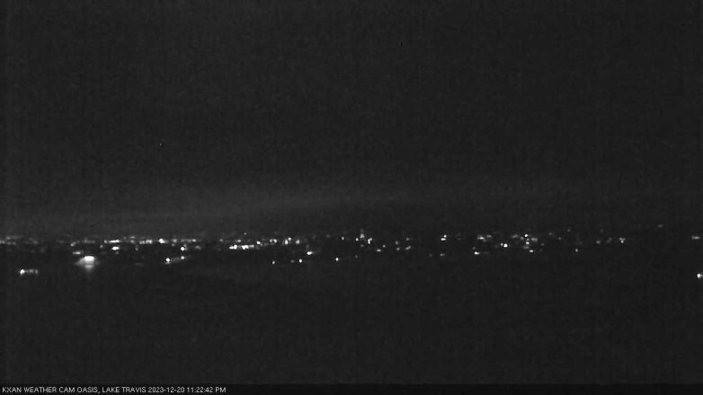 Lake Travis webcam, December 20, 2023 11:25 PM CT